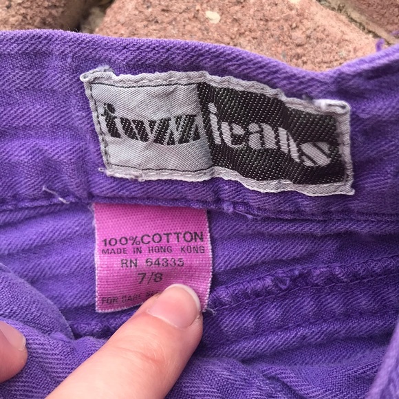 Vintage Purple Fuzz Jeans - Picture 5 of 6
